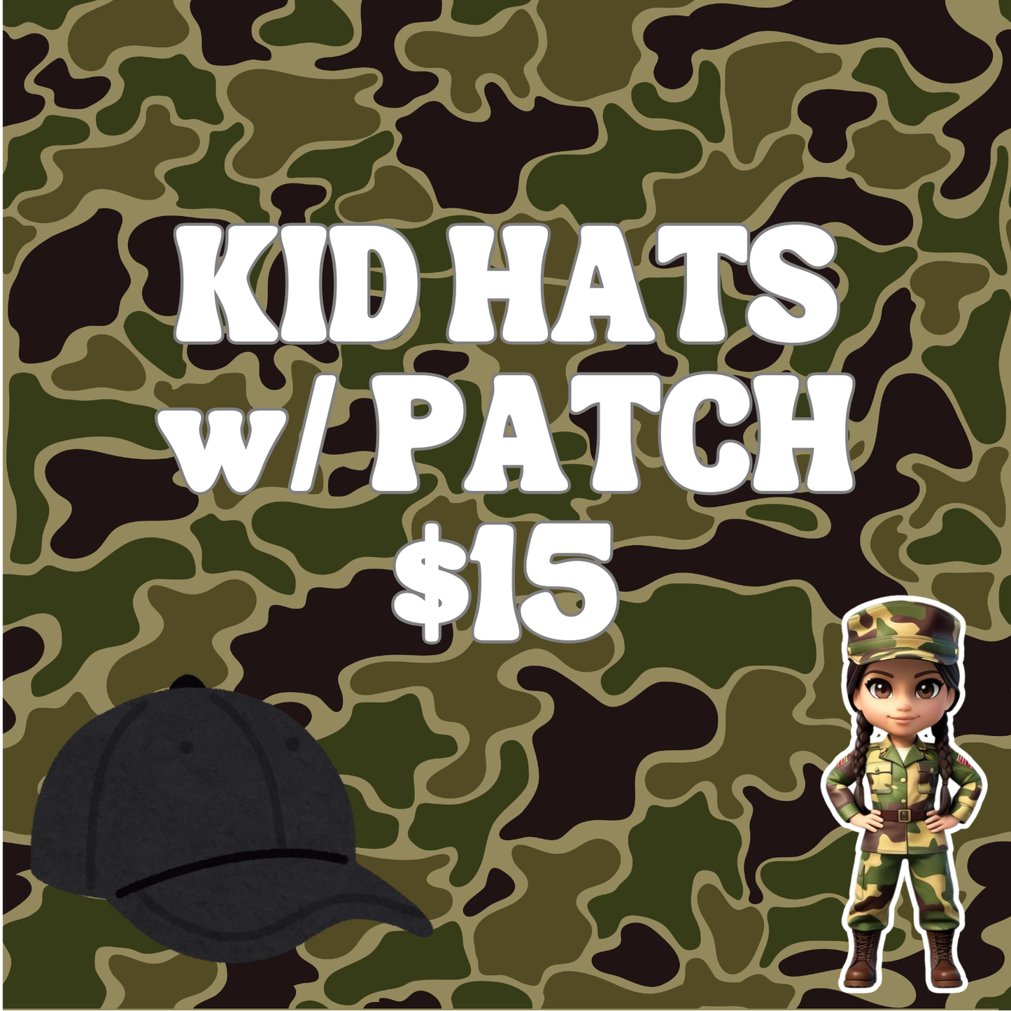 Kid Hats w/ Patch