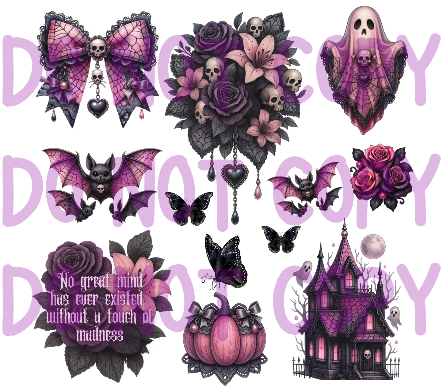 Halloween Grunge Element Sheet