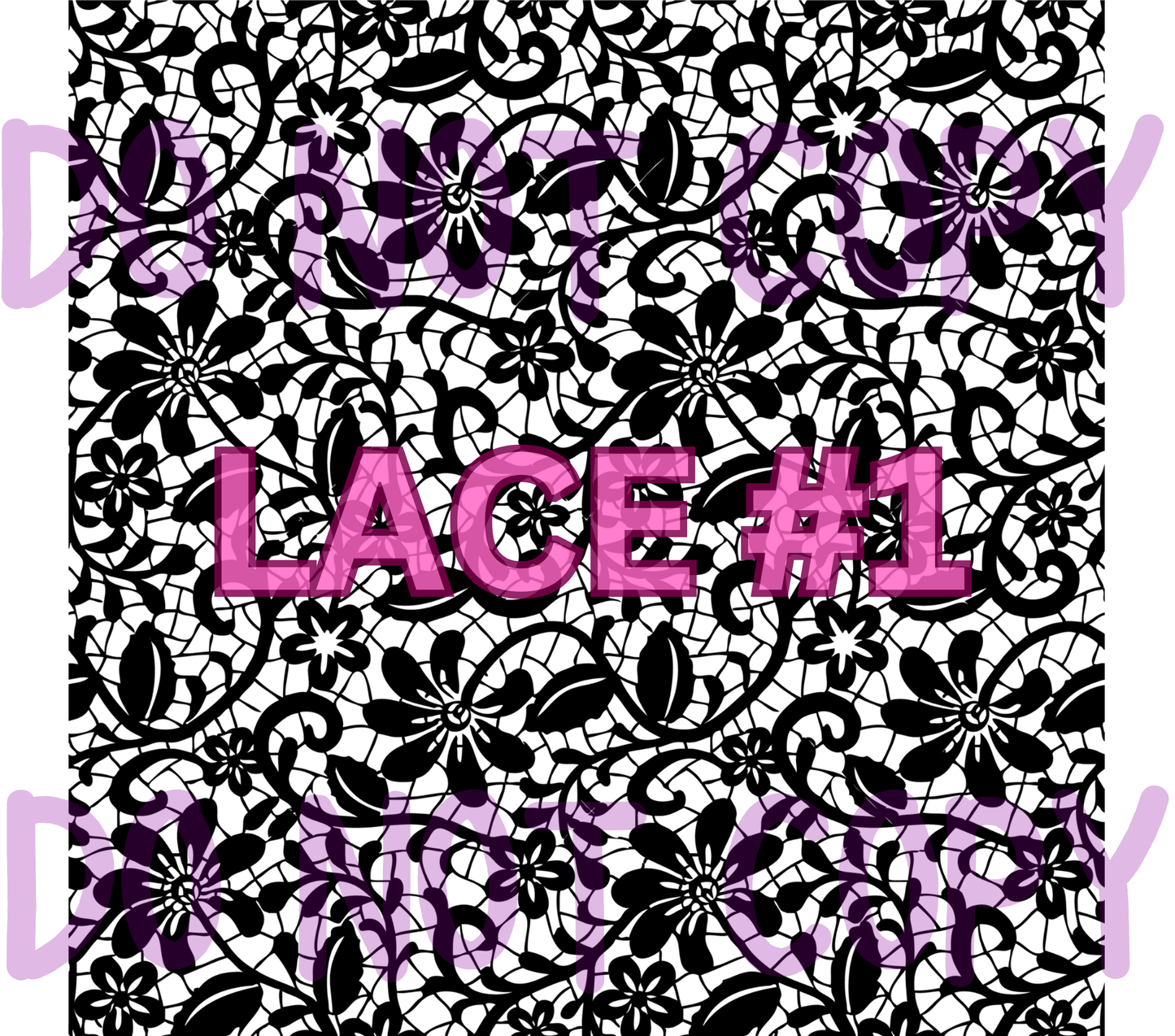 Lace #1 (black) Element Sheet