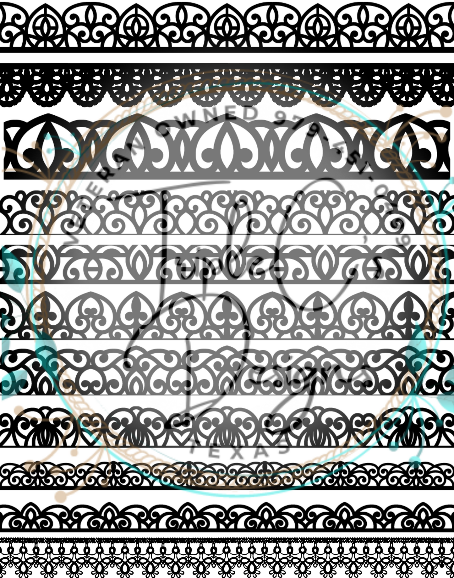 Black Lace 11 x 14 Theme