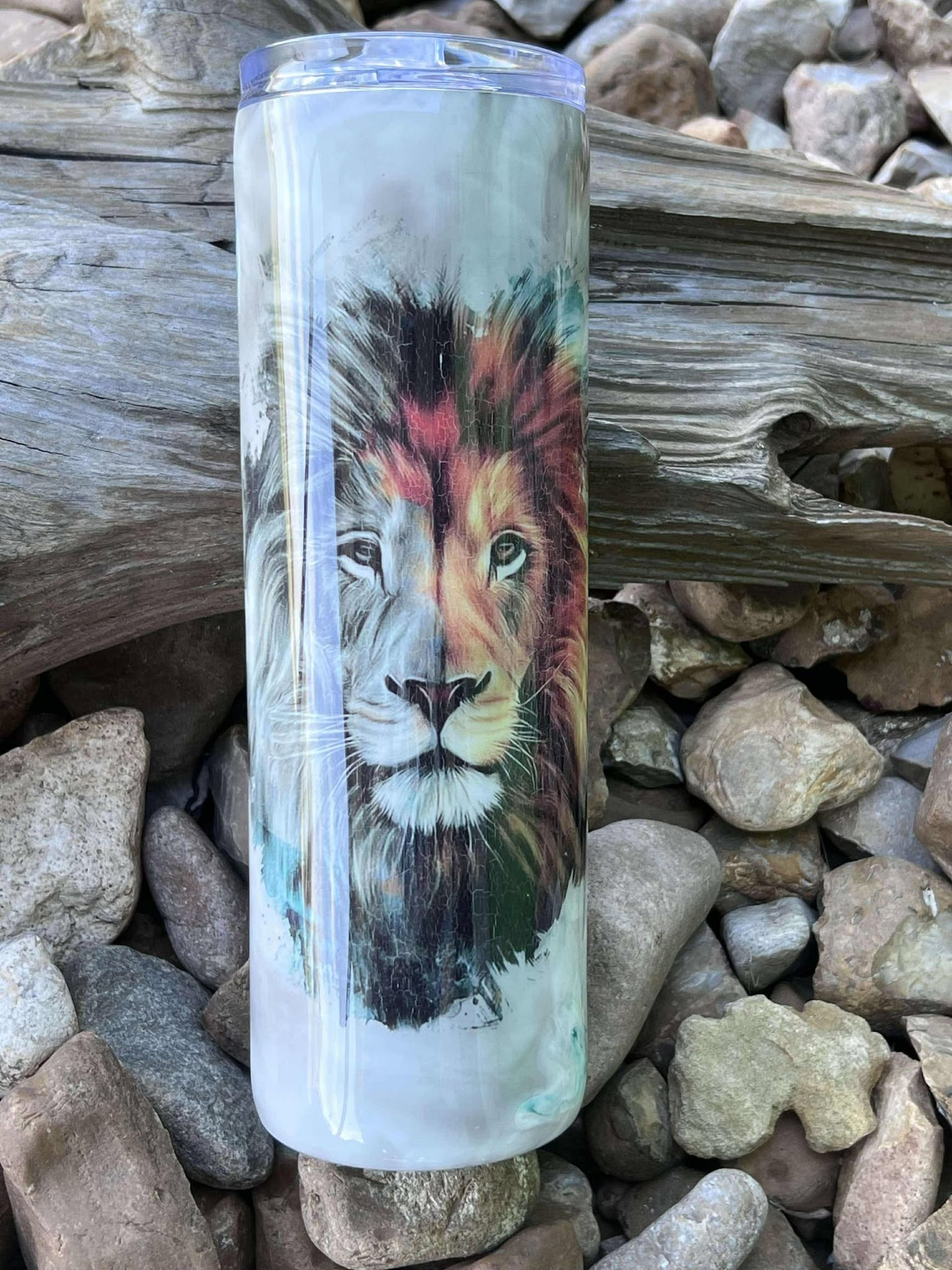 30 oz Lion Tattoo