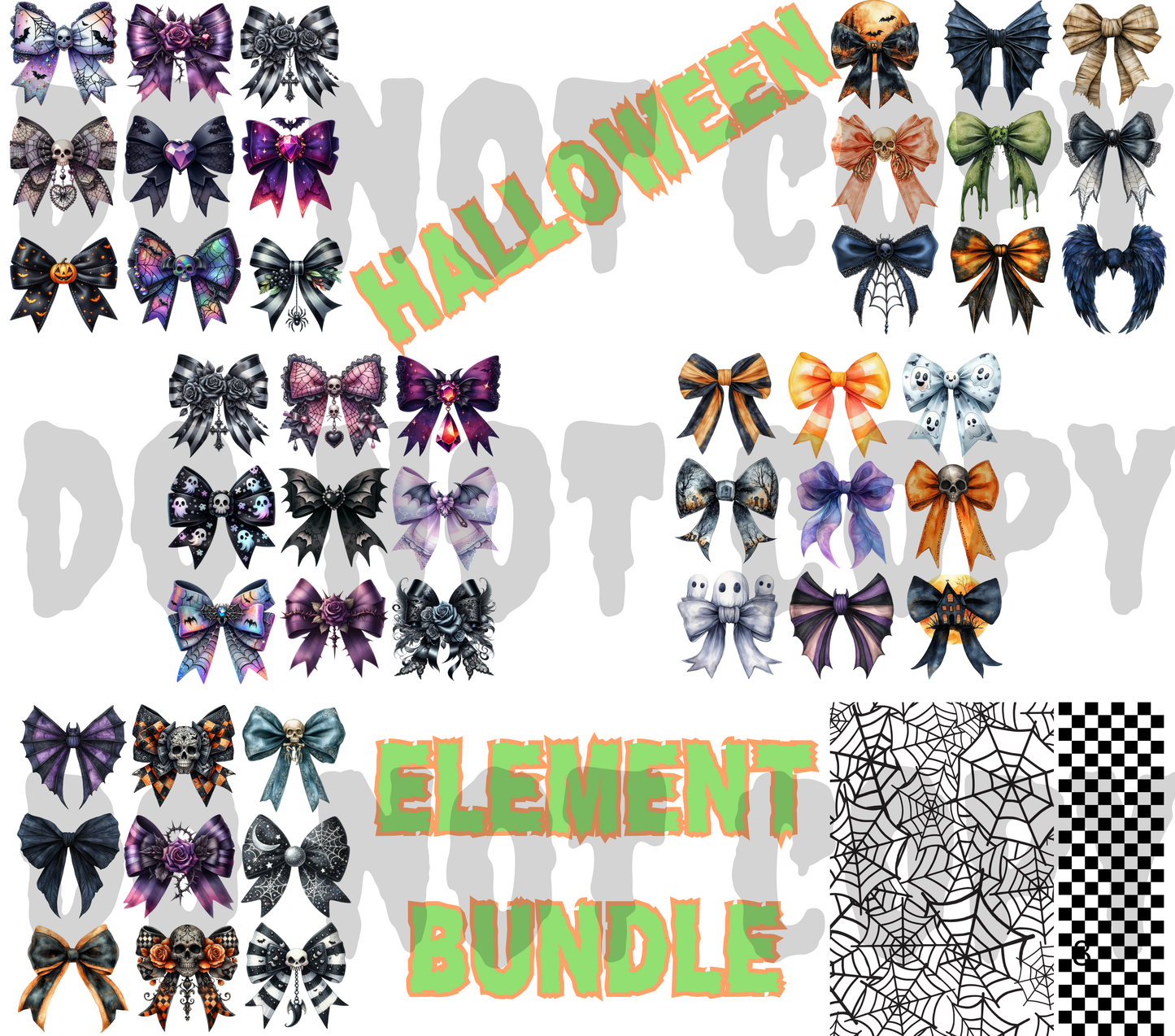 Halloween Element Sheet Bundle