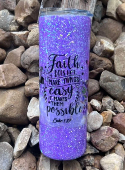 20 oz Purple Faith