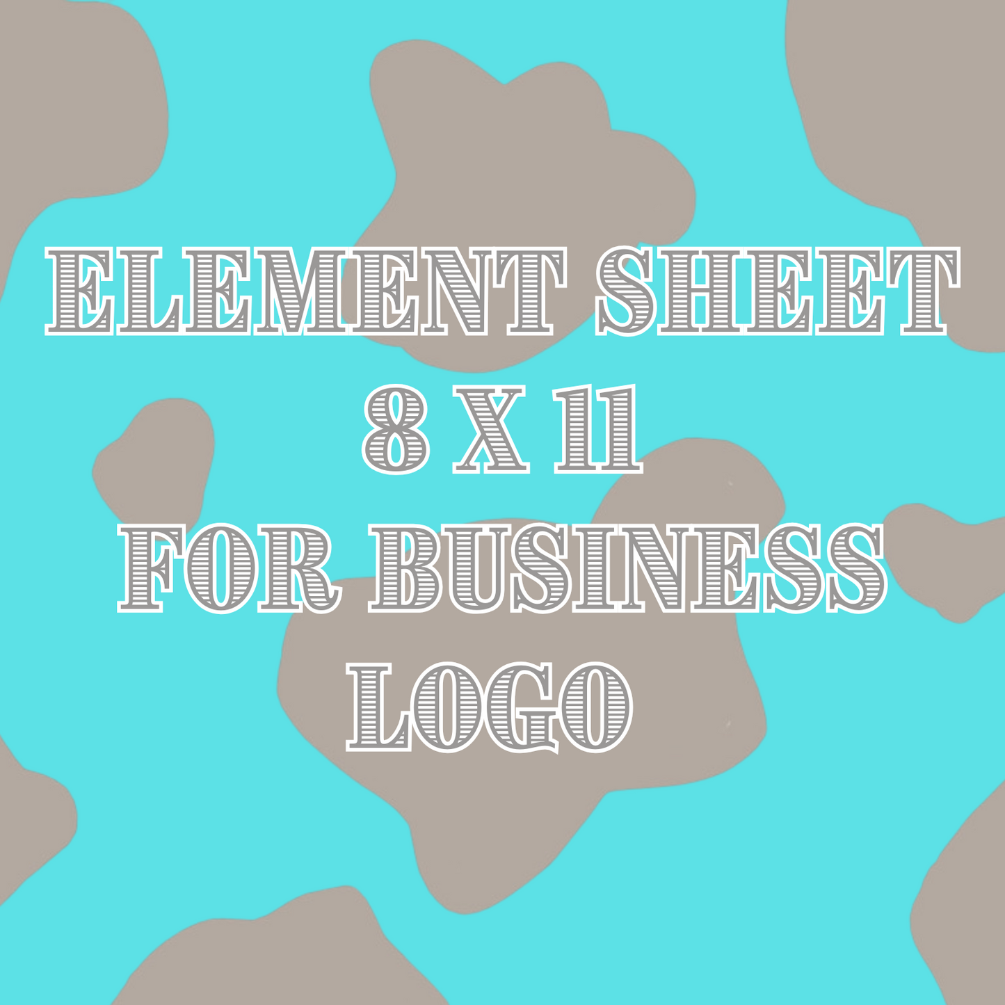 UVDTF Element Sheet for Business Logos