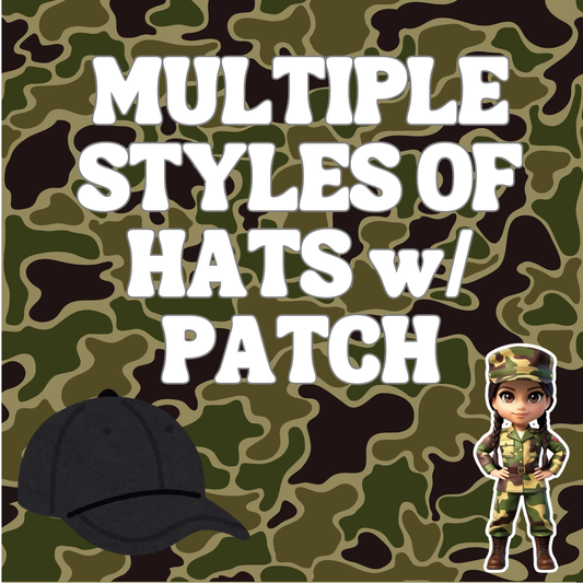 Military/Other Style Ball caps w/ Patch